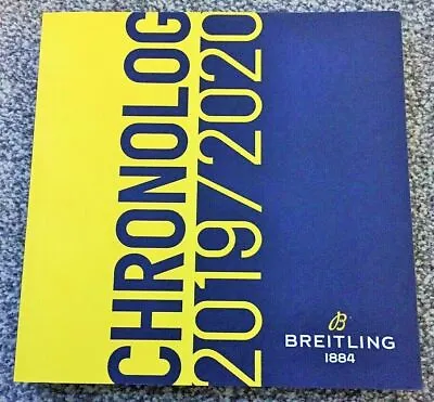 £6.99 • Buy Breitling 2019 / 2020 Watch Brochure Catalogue 266 Pages UK Issue