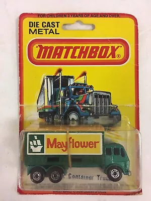 1980 Matchbox #42 Mayflower Die-cast Contaier Truck New Sealed In Blister Pack! • $24.49