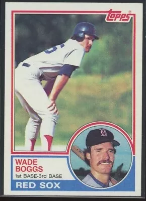 WADE BOGGS RC - Sharp Card - 1983 Topps Baseball - #498 • $4.09