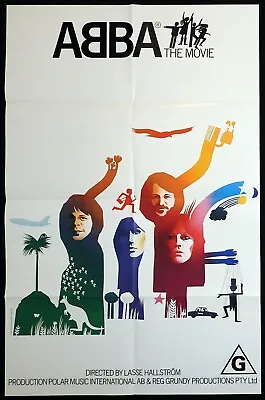 ABBA THE MOVIE Original Australian One Sheet Movie Poster Anni-Frid Lyngstad • $399.99