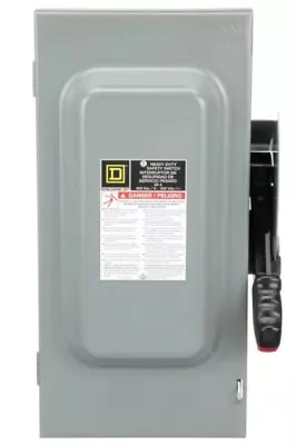 New SQUARE D H362 60 AMP 600 VOLT 3 PHASE FUSED INDOOR 3R DISCONNECT..D-1435 • $240