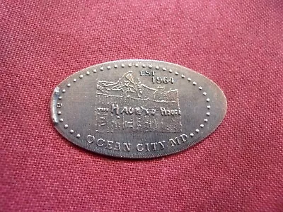 OCEAN CITY MARYLAND THE HAUNTED HOUSE Elongated Penny Pressed Smashed 8 • $2.50