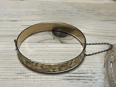 Vintage Rolled Gold 50 Micron 9Ct Bangle • £58