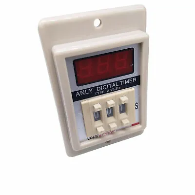 ASY-3D Power On Delay Timer Digital Time Relay 8 Pin With Base • $197.59