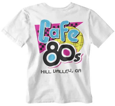  Cafe 80s T-shirt Inspired Back To The Future McFly Tumblr Dad Xmas Film Tee Doc • £5.99