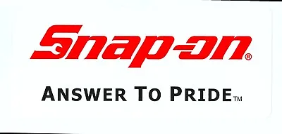  NEW  Vintage Snap-on Tools Tool Box Sticker Decal Man Cave Garage PRIDE #32 • $18.46