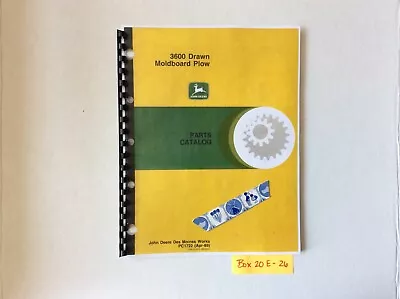 John Deere 3600 Drawn Moldboard Plow Parts Catalog PC1722 • $12.50