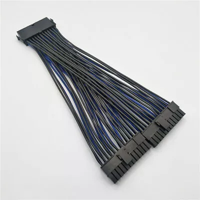 24Pin ATX 1 To 2 Power Supply Extension Cable PSU Male To Female Y Splitter NEW • £10.12