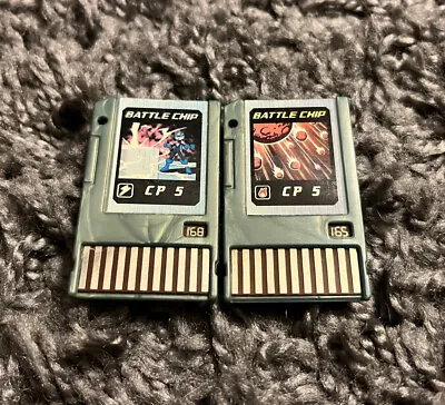 Mega Man Battle Network Battle Chip 165 & 168 CP5 Megaman CP 5 Capcom CLEANED • $19.19