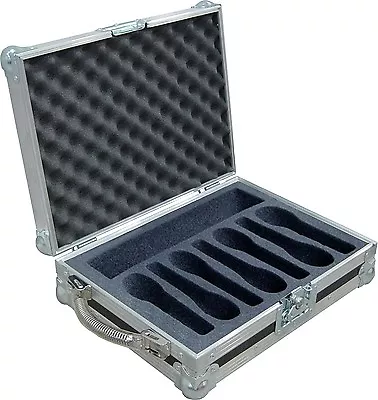 Microphone Mic Holds 7 Swan Flight Case (Hex) • £200.73