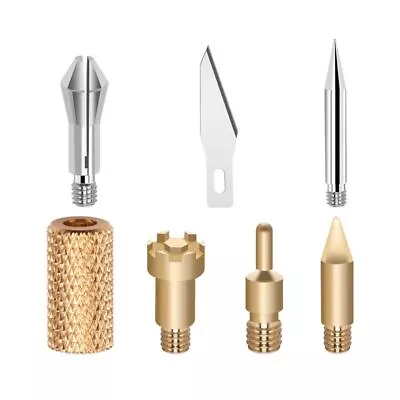 $9.24 • Buy Wood Burning Pen Tips Kit Pyrography Marking Stencil Soldering Iron Head Set