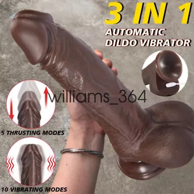 Telescopic Realistic Thrusting Dildo Vibrator Sex Toys For Women Remote Control • $21.99