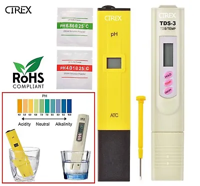 Premium Digital PH Meter + TDS Tester Aquarium Pool SPA Water Quality Monitor • $9.90