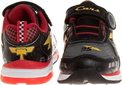 New Disney / Pixar Cars Lightning McQueen Toddler Boys Light-Up Shoes 6 7 8 9 10 • $34.95