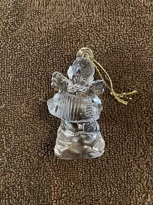  MIKASA  CRYSTAL CHRISTMAS ORNAMENT -ACCORDIAN ANGEL- Heavenly Music • $12