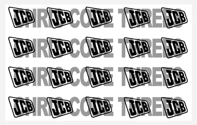 Code 3 Adhesive Vinyl Decals- JCB Logos - 1/50 1/76 1/64 1/87 1/32 • £7.50