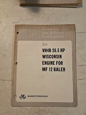 Massey Fergusson Wisconsin Engine 12 Baler Assembly &Pre-Delivery Instructions  • $9.45