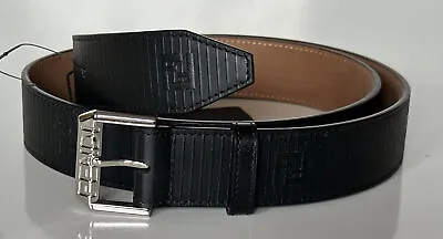 NWT $490 Fendi FF Calf Leather Black Belt 95/38 Italy 7C0469 • $259.99