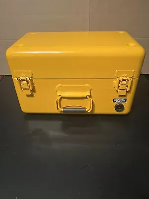 Vintage Zero Halliburton Corporation Yellow Military Case 17.5”x10”x10” • $85