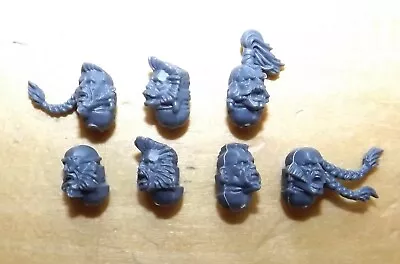£2.25 • Buy Warhammer 40K Space Marine Space Wolves Wolf Guard Terminator Heads X 7