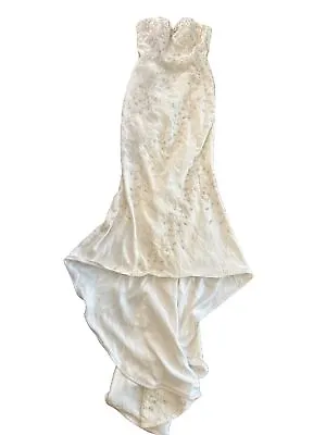 Christina Wu Wedding Dress Size XS-S Rhinestone Mermaid Sweetheart • $250