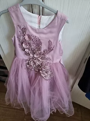 Stunning Girls Occasion Dress Age Age 9-10 Bridesmaid/ball Gown/pagent • £10