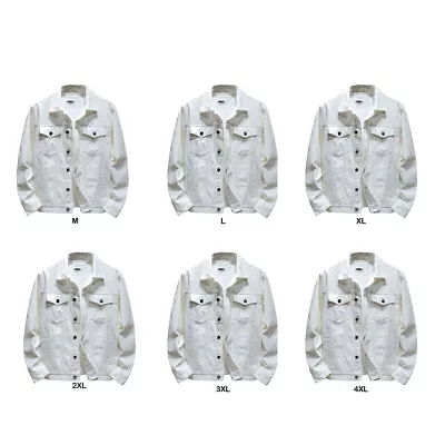 Stylish And Warm Jacket Coat For Men Stay Trendy And Cozy Autumn White Multiple • $58.75