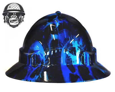 Custom Hydrographic Safety Hard Hat FURY PRO CHOICE WIDE BRIM • $85