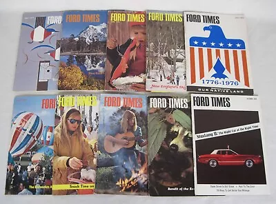 Lot 10 Vtg 1973 FORD TIMES Magazines - Car Dealer Imprints Mustang II & More • $15