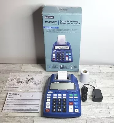 CATIGA 12 Digit Portable Printing Desktop Calculator Large Number Keypad CP-90A • $19.99