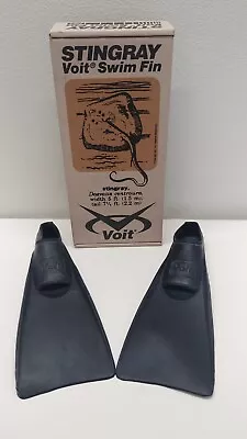 Vintage NIB! Voit Stingray Swim Fins Extra Small Size 3 - 5 Rubber Original Box! • $36.99