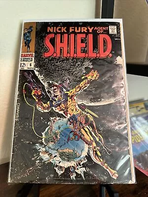 Marvel Nick Fury Agent Of SHIELD #6 November 6 1968 Bronze Age Comic Book • $1