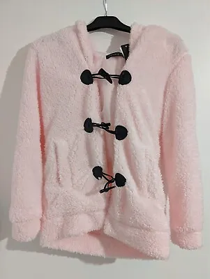 Pink Fluffy Bunny Hoodie With Ears And Tail - One Size Brand New  • £10
