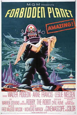 Vintage Science Ficiton Movie Poster Forbidden Planet • $17.99