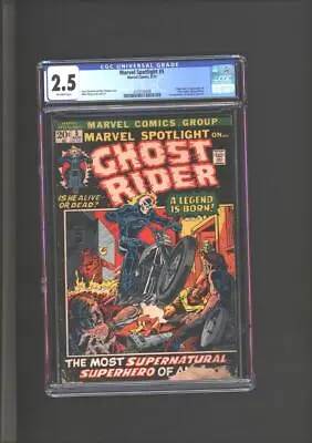 Marvel Spotlight #5 CGC 2.5 Origin & 1st App Of Ghost Rider 1st App Of Roxanne S • $829.99