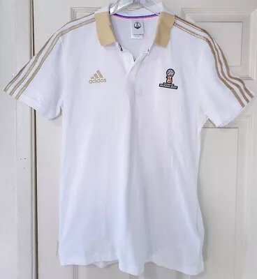 NWT Adidas FIFA World Cup Russia 2018 Cotton White Polo Shirt Men's Size L • $79.99