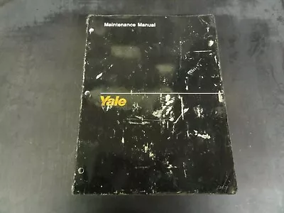 Yale NR 035 040 045 AC NDR 030 AC NS 040 050 AD Forklift Maintenance Manual 1580 • $28.95