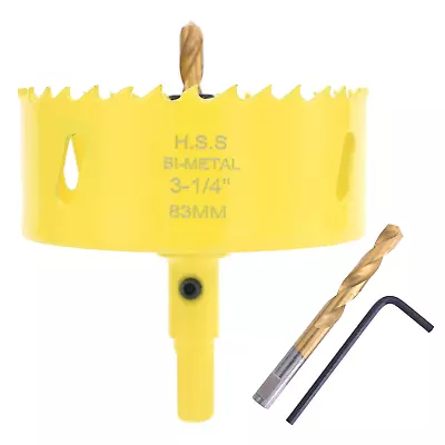 3-1/4 Inch Hole Saw For WoodSoft MetalDrywallPlasterboard And Plywood83Mm Bi • $15.99