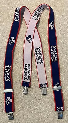 Mickey Mouse Belt And Mickey & Crew Red White & Blue Child's Suspenders • $9.99