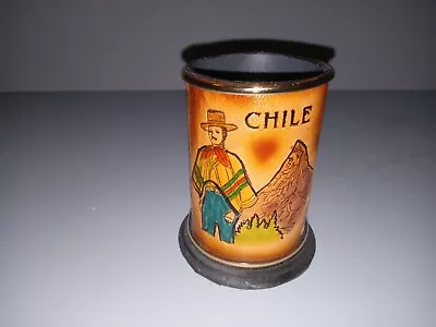 Chile Leather Dice Cup Shaker Vintage Souvenir Could Use As Pencil Holder 3.5  • $17.99