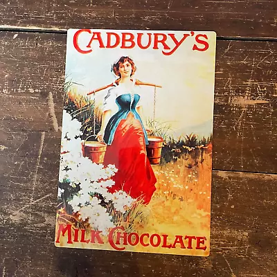 Cadbury's Milk Chocolate Milk Maid Metal Sign • £4.99