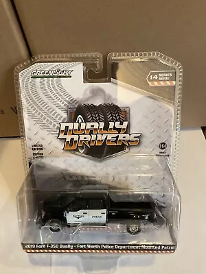 Greenlight Dually Drivers 2019 Ford F-350 Dually  Pickup Fort Worth Police Dept. • $7.85