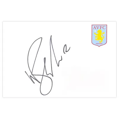 Signed Nathan Baker White Card - Aston Villa Autograph +COA • £4.99