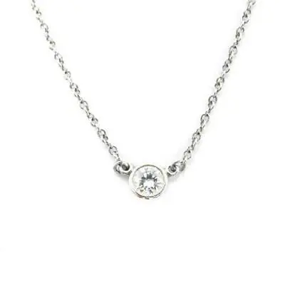 Tiffany   CO. Elsa Peretti By The Yard Necklace Diamond Pt950 Platinum Japan • $603.23