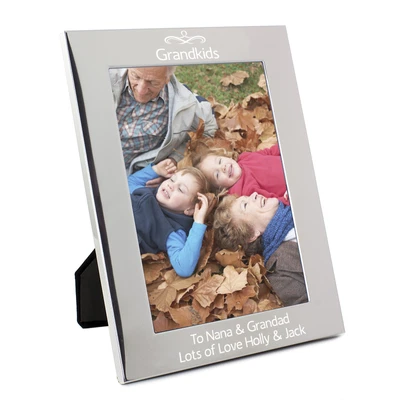 £9.99 • Buy Personalised Silver Swirl 5x7 Photo Frame; Engraved Free: Christenings, Weddings
