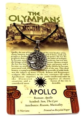 £6.90 • Buy Pewter Apollo Pendant (Greek Olympian God Necklace)