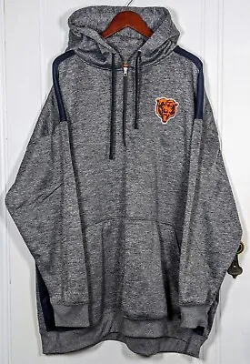 Chicago Bears Sweatshirt Mens 5XL Gray NFL Team Logo Fanatics Hoodie Football • $34.99