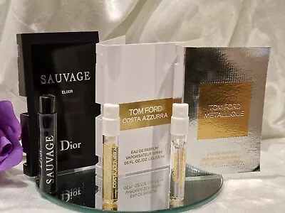 £14.99 • Buy Tom Ford EDP Perfume Samples Metallique Costa Azzura Dior Savage Elixir