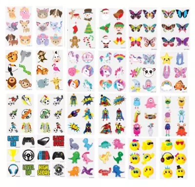 TEMPORARY TATTOOS Kids Childrens Girls Boys Novelty Party Loot Bag Fillers Item  • £1.97