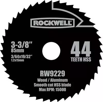 Rockwell RW9229 VersaCut 3-3/8-inch 44T HSS Circular Saw Blade • $25.69